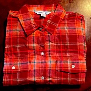 Old Navy Boyfriend Shirt Tall Large Woman